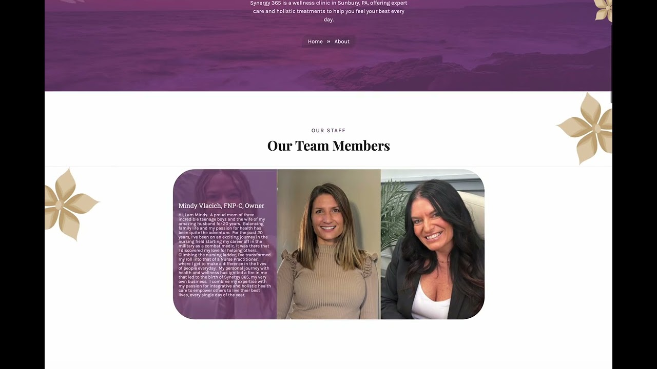 Synergy Website Scroll