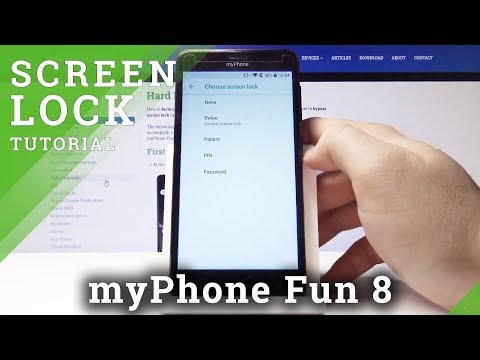 How to Change Lock Method in myPhone Fun 8 – Lock Screen