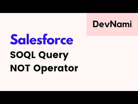 Salesforce Apex How to write NOT operator in SOQL query