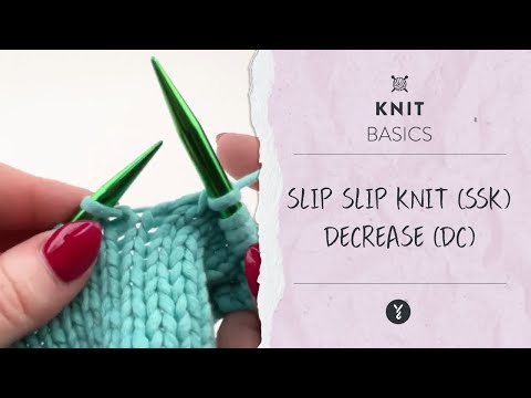How to Knit the Slip Slip Knit (SSK) Decrease | Beginner-Friendly Tutorial