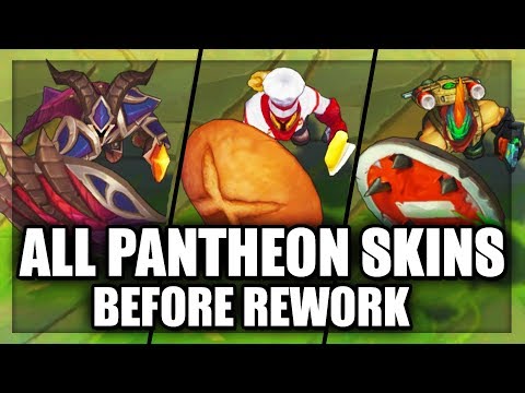 All Pantheon Skins Before Rework (League of Legends)