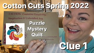 Cotton Cuts Puzzle Mystery Quilt Clue 1 - Spring 2022 “Sew Sweet”