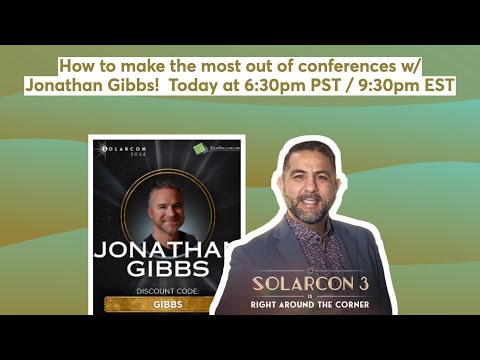How to make the most out of conferences with Jonathan Gibbs!