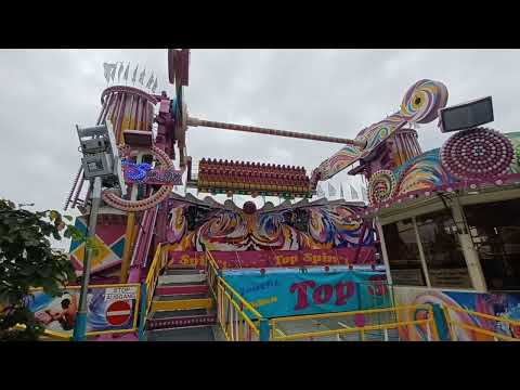 Top Spin No. 1  -  Testfahrt  -  Straubing Gäubodenvolksfest 2022.