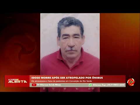 Idoso morre atropelado por ônibus em Conceição do Rio Verde