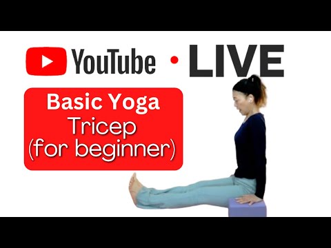 YOGA with YUKO | LIVE | Beginner Yoga for Tricep (Be aware of the noise, sorry)