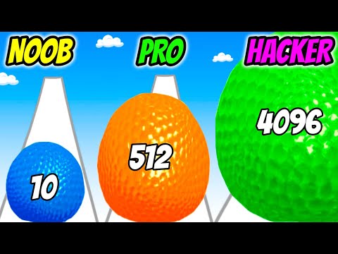 Ball Balloon Run - NOOB vs PRO vs HACKER