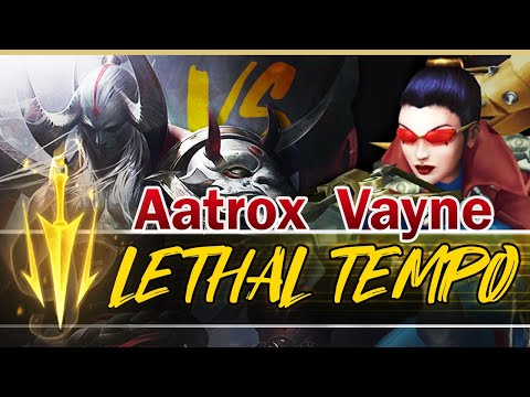 Lethal Tempo Aatrox vs Vayne - Insane Attack Speed gives Waveclear like Tryndamere (TOP LANE MATCH)