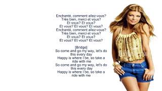 Fergie Enchanté Carine&#39;  lyrics