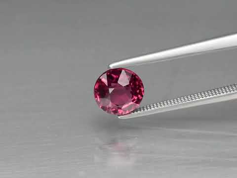 Natuurlijk Rhodoliet Granaat Rond Kleur Paarsachtig roze 1,69 ct.
