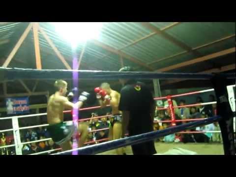 Michael Chase Corley First Pro Muay Thai Fight RD 2