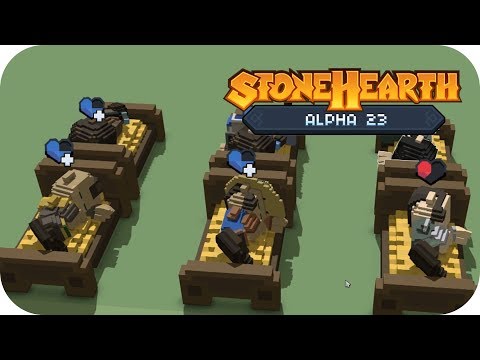 Stonehearth Alpha 23 Hard Mode Gameplay | They All Died! | Part 2