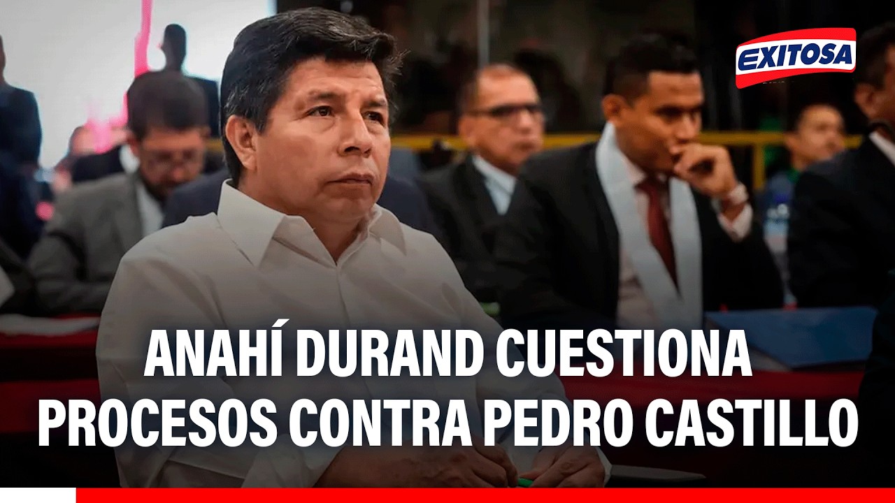 🔴🔵 Anahí Durand cuestiona procesos contra Pedro Castillo por presunta corrupción