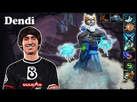 Dendi - Zeus Midlane with Attacker Axe | Dota 2 7.29 Gameplay