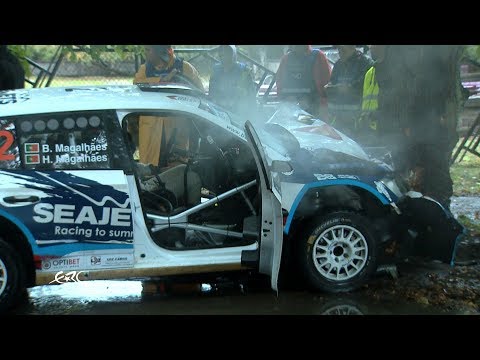 Rally Liepāja 2017 - Magalhães Crash on SS6