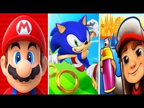 Super Mario Run vs Sonic Dash vs Subway Surfers