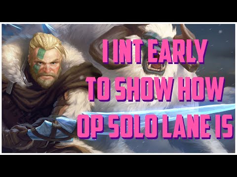 I INT EARLY TO SHOW HOW OP SOLO LANE IS! CU CHULAINN RANKED SMITE S8