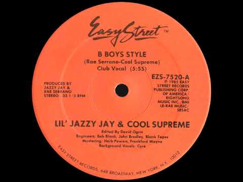 Lil' Jazzy Jay & Cool Supreme ‎– B-Boys Style  (1985)