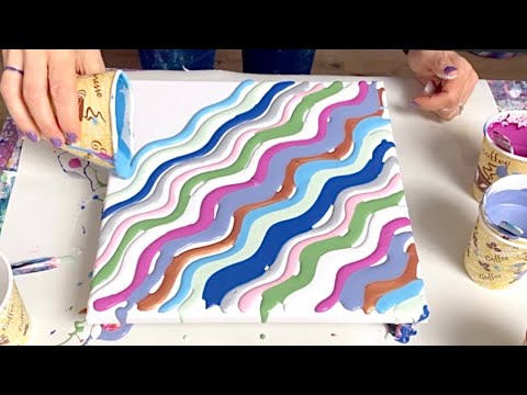 Under The Sea Swipe & Magical Mermaid Embellishment, acrylic paint pour, abstract fluid art