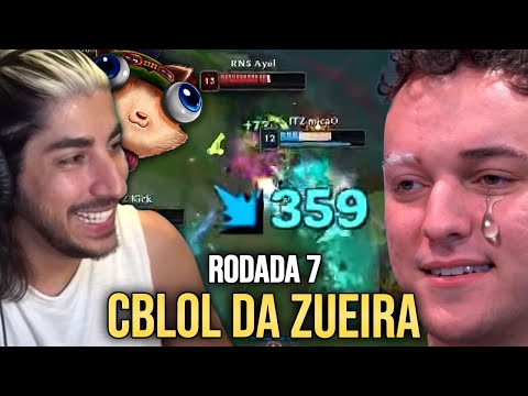 REAGINDO AO BRONZIOCRE: CBLOL DA ZUEIRA RODADA 7 | React