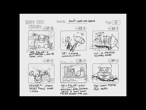 Happy Tree Friends TV Series Episode 2C - Don't Yank My Chain - Storyboards