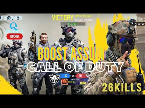 BOOST ASSAULT BOOM BOM | TDM 26KIILS | MVP | CALL OF DUTY MOBILE