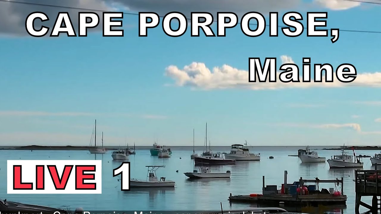 Live webcam view of Cape Porpoise Pier and Outer Harbor
