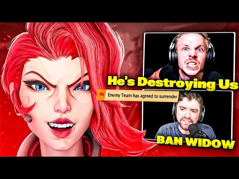 When Streamers DON'T BAN Rank 1 Black Widow! (Ft. Jay3 & Samito)