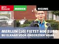 Merlijn (10) fietst 600 euro bij elkaar voor onderzoek naar spijsverteringsziektes [RTV Utrecht]