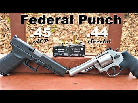 ✅New✅ .44 Special Federal Punch 👊 VS .45 ACP! Big Bore Ballistic Test