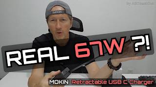 MOKiN Retractable 67W USB C Charger Review — Fast Charging Test + Max Power Check