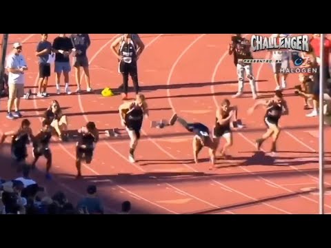 Logan Paul Gets INJURED During The Challenger Games! (100m Dash)