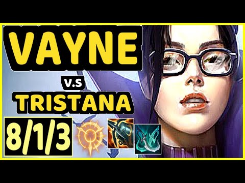 VAYNE vs TRISTANA - 8/1/3 KDA BOTTOM ADC GAMEPLAY - EUW Ranked MASTER
