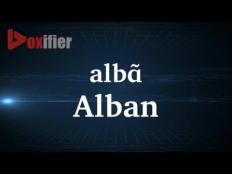 How to Pronunce Alban in French - Voxifier.com