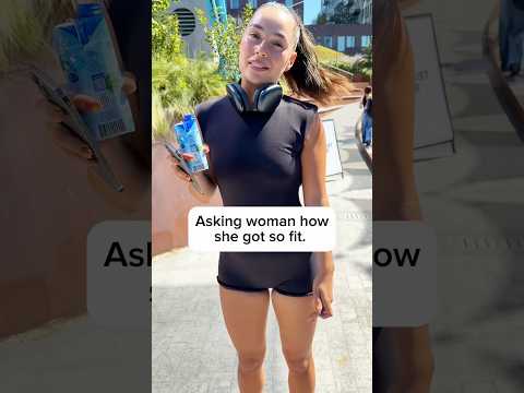 Asking woman how she got so fit. #running #motivation #workout #interview #fitness