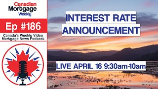Bank of Canada Rate Announcement LIVE!!!