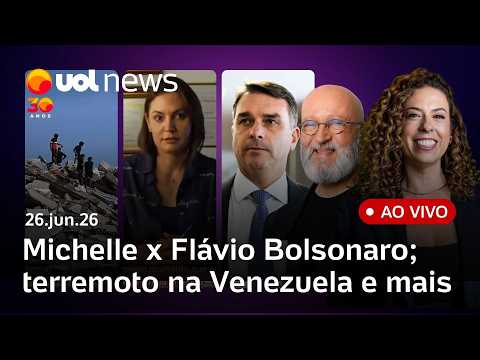 Vídeo de Michelle sobre Flávio racha direita; domiciliar de Bolsonaro; terremoto na Venezuela e mais
