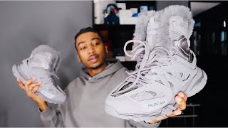 HOW TO STYLE: BALENCIAGA TRACK HIKE FUR-LINED SNEAKERS | REAL REVIEW, SIZING + TRY ON‼️| 2FLYB