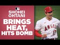 He DOES IT ALL! Shohei Ohtani launches homer, hits 100 mph while striking out 7!