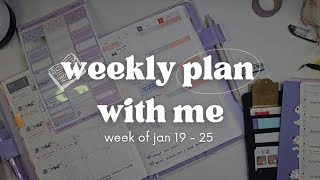 1/19-25 hobonichi plan with me | a filming issue and a crash out | weeks & cousin | weekly set-up