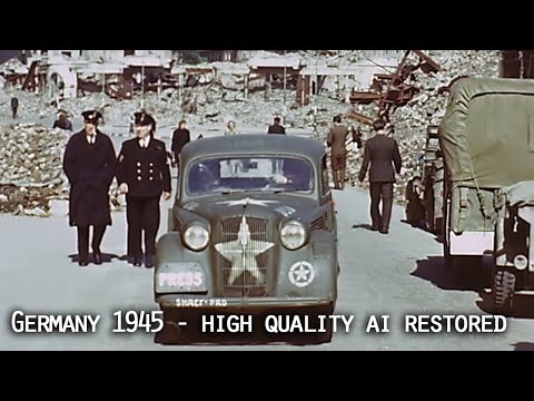 Hamburg 1945: 900 Tausend Menschen sind obdachlos - KI-restauriertes Filmmaterial