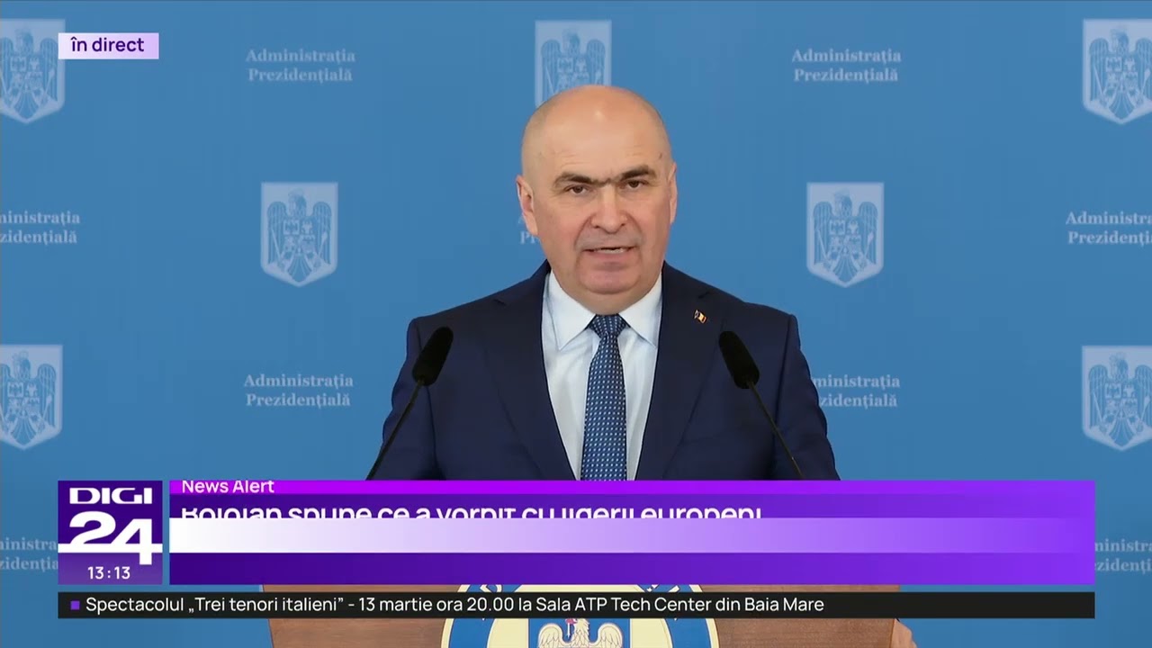 Bolojan: În cazul încetării focului neurmată de acord de pace, Ucraina poate fi doar prima victimă