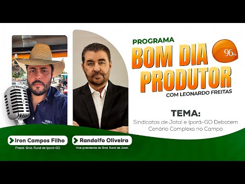 Sindicatos de Jataí e Iporá-GO Debatem Cenário Complexo no Campo - Bom Dia Produtor (29/10)