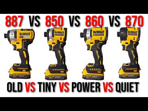 DeWALT DCF870 Quiet Hydraulic Impact Driver VS DeWALTs Other Impact Drivers