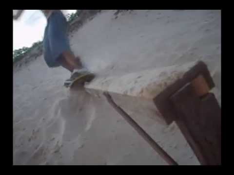 manobra avestruz-sandboard treino