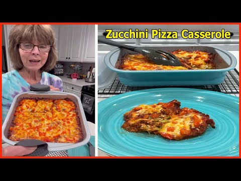 Zucchini Pizza Casserole | Easy & Homemade Zucchini Pizza Casserole with Kim Sasser Hill