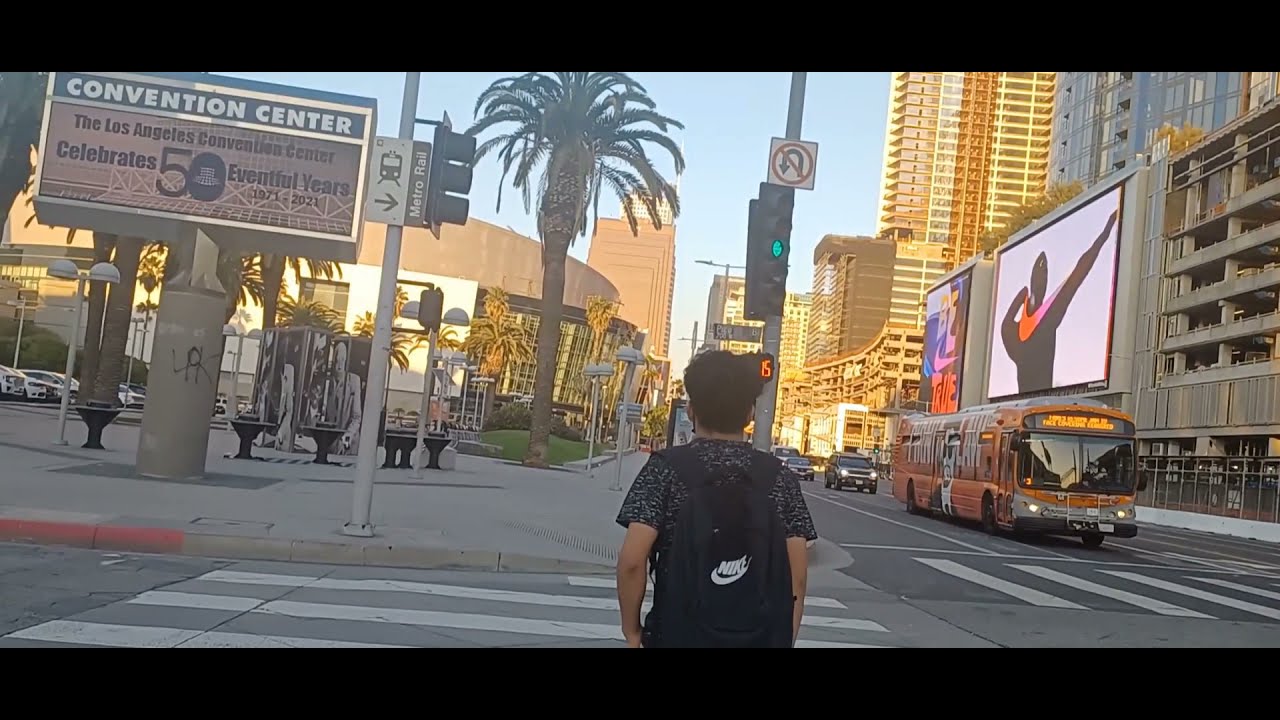 Walking  Downtown Los Angeles Crypto Arena  and Microsoft theater  🎄Christmas season