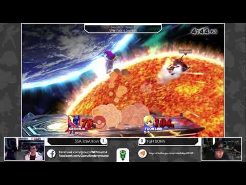 S4@GU 9-29 (Winner's Semis): 3SA IceArrow (Greninja) vs FoH XORN (Toon Link)