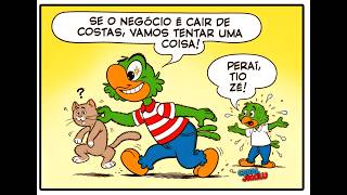 Zé Carioca em O GATO de sete QUEDAS | Quadrinhos raros Disney