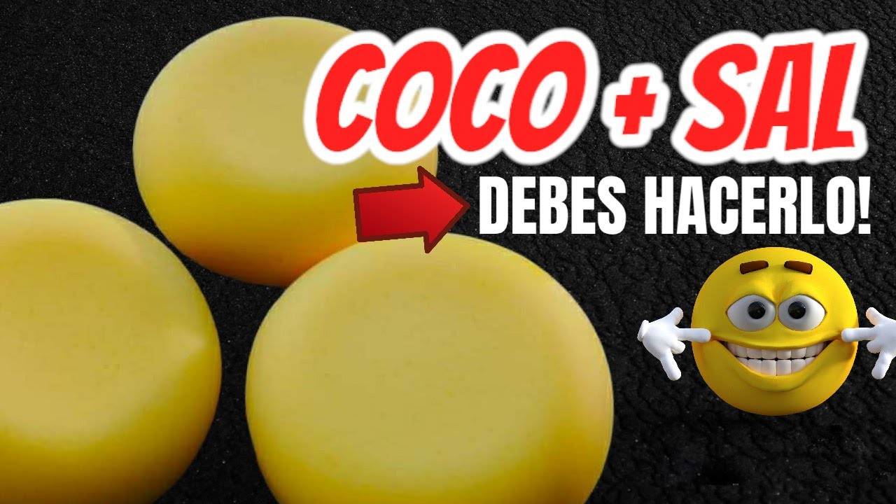 Jabón de COCO y SAL MARINA✅